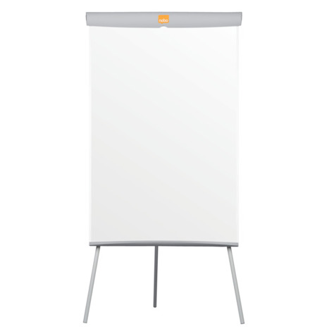 Dreibein-Flipchart Basic | Stahl | magnetisch | weiß