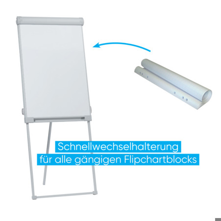 Dreibein-Flipchart PRO | Stahl | höhenverstellbar