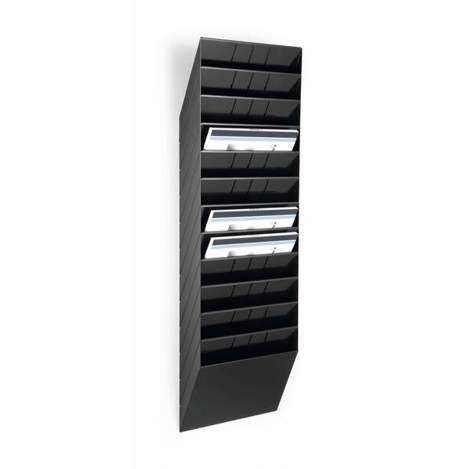 DURABLE Prospektspender-Set FLEXIBOXX 12 A4 QUERFORMAT | schwarz
