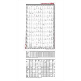 Bettenbelegungsplan 16x30/230cm für 35 Einheiten 2027