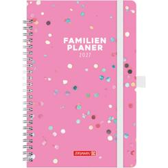 Familienplaner A5 1 Woche/2 Seiten Grafik-Einband Confetti 2027