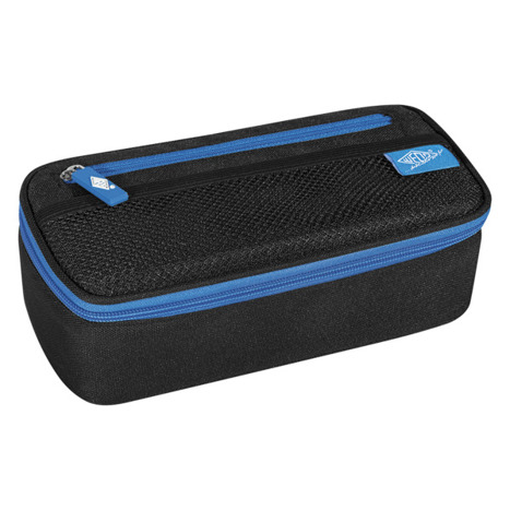 Mäppchen Schlamperbox schwarz/hellblau