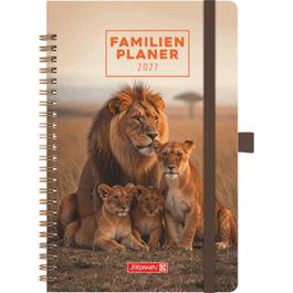 Familienplaner A5 1 Woche/2 Seiten Grafik-Einband Lions 2027