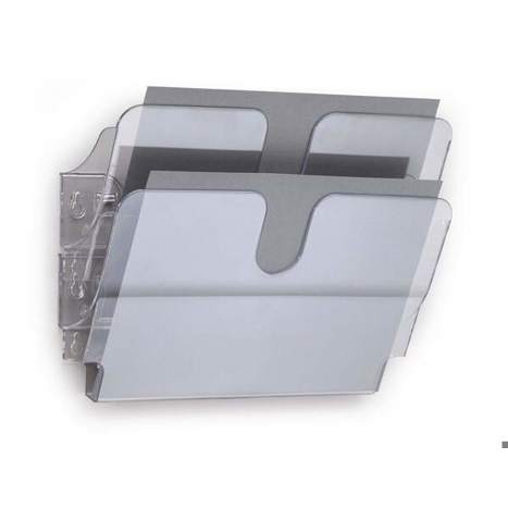 DURABLE Prospektspender-Set FLEXIPLUS 2 A4 QUERFORMAT | transparent