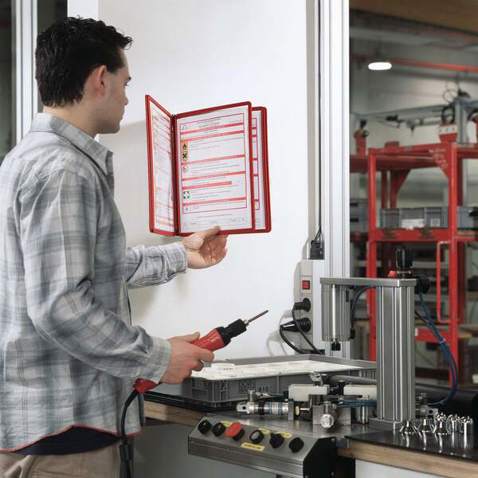 DURABLE Sichttafelsystem VARIO® WALL 5 | rot
