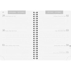 Schülerkalender A5 1 Tag/Seite Black 2026/2027