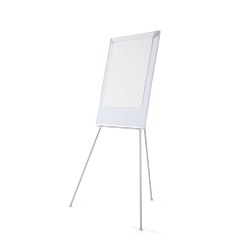 Bi-Office Dreibein Flipchart grau | nicht-magnetisch | mit Stifteablage | 70 x 100 cm