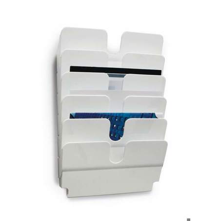 DURABLE Prospektspender-Set FLEXIPLUS 6 A4 QUERFORMAT | weiss