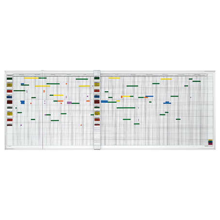 Aktivitäten- und Urlaubsplaner | 7-Tage-Woche | Inhalt für 45 Mitarbeiter | 2000 x 600 mm