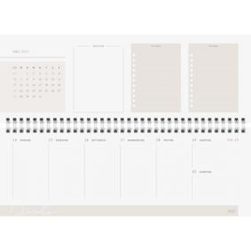 Querkalender Young Line 29,7x10,5cm 1 Woche/2 Seiten Moon dunkelblau 2027