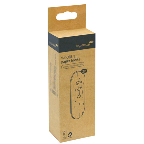 Legamaster WOODEN Whiteboard-Papierhaken magnetisch 2St