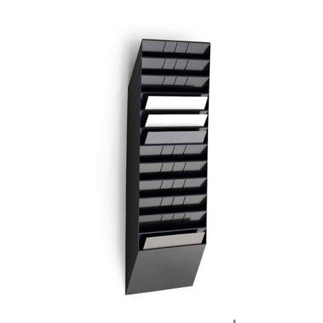 DURABLE Prospektspender-Set FLEXIBOXX 12 A4 QUERFORMAT | schwarz
