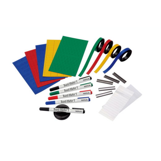 Jahresplaner,HxB 600x900mm,kunststoffbeschichtet,magnethaftend,Tafel weiß,m. Raster,m. Zubehör-Set,Rahmen Alu silber