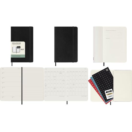 MOLESKINE Taschenkalender 2027 | Wochen | P/A6 | schwarz | dt. (8018257)