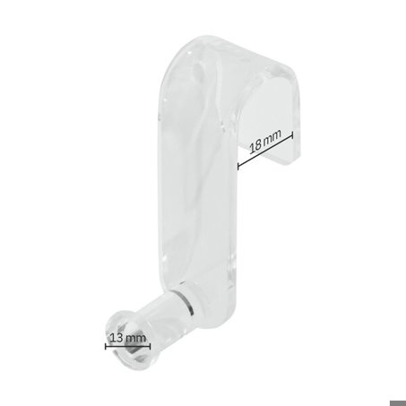 SIGEL MU162 Flipchart-Haken | Halter für Flipchartblocks auf Whiteboards | transparent | Acryl | 2 Stück