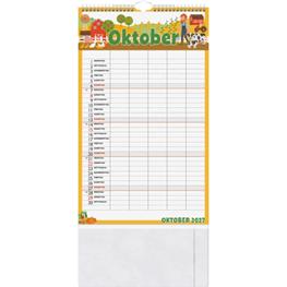 Familykalender 25x41,5cm Graphics 1 Monat/Seite 5 Spalten 2027