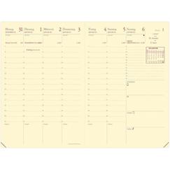 Kalender Geschäftbus Prestige 10x15cm Montebello dalirot 2027