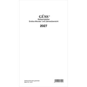 Bettenbelegungsplan 16x30/230cm für 35 Einheiten 2027