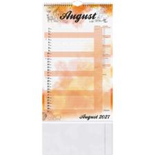 Familienkalender 25x41,5cm 1 Monat/Seite Aquarell 2027