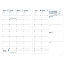 Kalender Geschäftbus 10x15cm Club kirschrot 2027