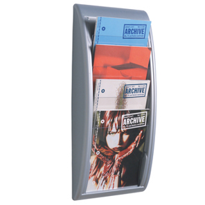PaperFlow K540615 Zeitschriftenständer Silber