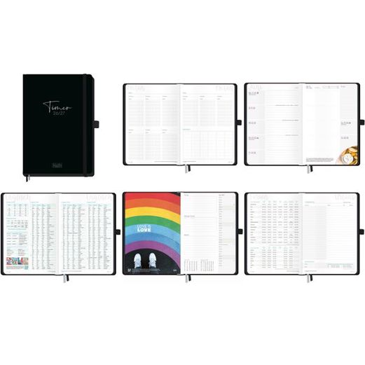Häfft Jugendkalender Timer Deluxe "Black Edition" | 2026/2027 (57400463)