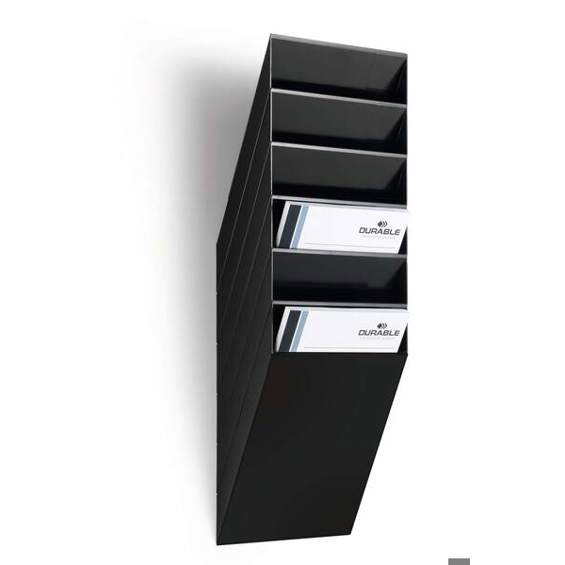 DURABLE Prospektspender-Set FLEXIBOXX 6 A4 | schwarz