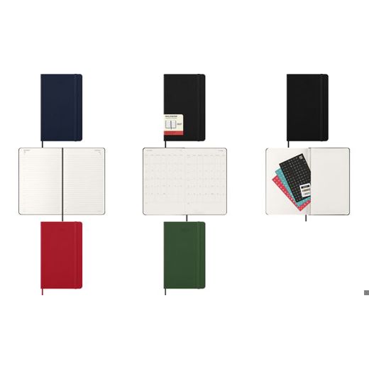MOLESKINE Buchkalender 2027 | Tage | L/A5 | Hardcover | blau (8018263)