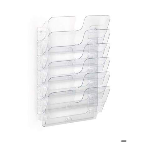 DURABLE Prospektspender-Set FLEXIPLUS 6 A4 QUERFORMAT | transparent