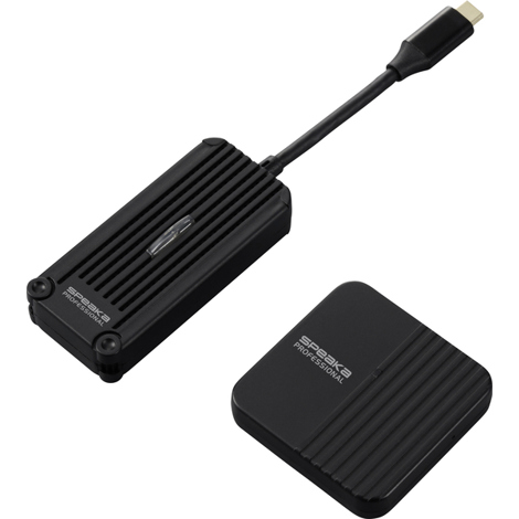 SpeaKa Professional SP-TR-300 Drahtloses Full HD Präsentationssystem USB-C® (DP Alt Mode) HDMI®