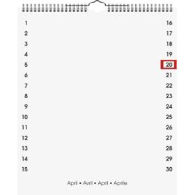 Kreativkalender Deckblatt Motiv Enkel 29,7x35 weiß