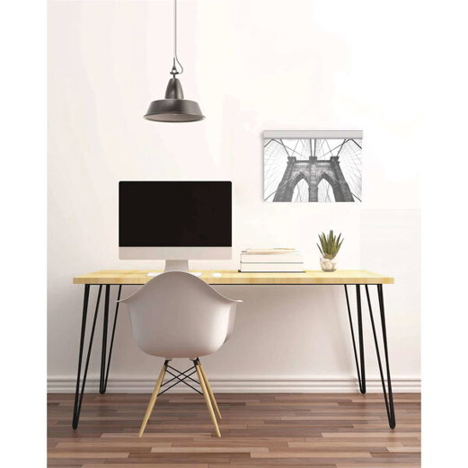 Klemmleiste Aluminium | selbstklebend | Länge 42,8 cm