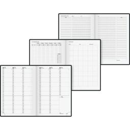Lehrerkalender 1 Woche/2 Seiten 2026/2027 ca. A5 17x24cm Baladek schwarz