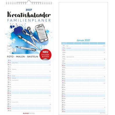 Bastelkalender 2026 Familienplaner