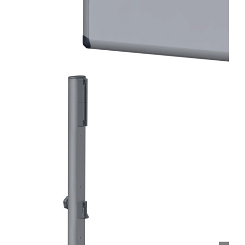 Stativ Mobil für Whiteboard/Projektionstafel PRO | bis 1550 mm | Aluminium | grau