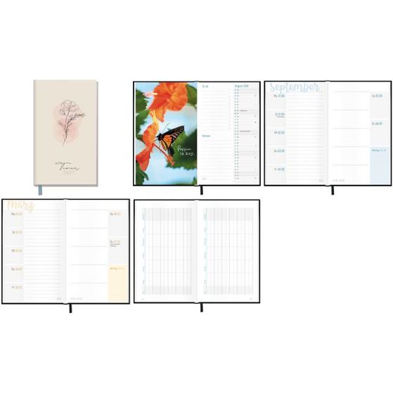 Häfft Jugendkalender Timer slim "Dainty Flower" | 2026/2027 (57400461)