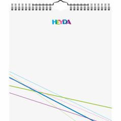 Kreativkalender 21,5x24cm weiß