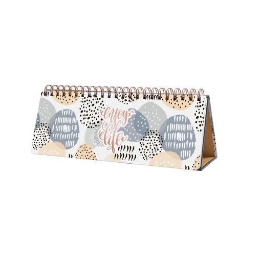 SIGEL JP101 Wochenplaner Jolie undatiert | Apricot Inspiration | 1/2 DIN A4 quer | weiß | apricot | grau | Hardcover | 53 Wochen | 2 Seiten = unten Woche / oben Planungsseite | 124 S. | F...