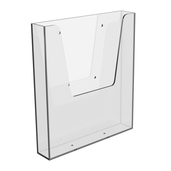 Europel 350077 Zeichenhalter und Informationsstand Schilderhalter A4 Polystyrene Transparent