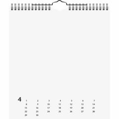 Kreativkalender 21,5x24cm weiß