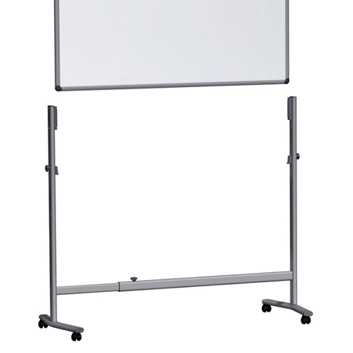 Stativ Mobil für Whiteboard/Projektionstafel PRO | bis 1550 mm | Aluminium | grau