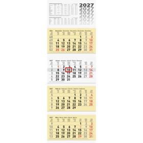 4-Monatskalender Wandkalender 32x94cm 4 Monatsblöcke 2027