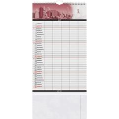 Familykalender 25x41,5cm Big City 1 Monat/Seite 5 Spalten 2027