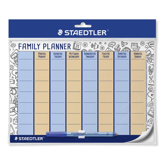Lumocolor® (Familien-)Planer | wiederverwendbar und selbstklebend inklusive Lumocolor correctable