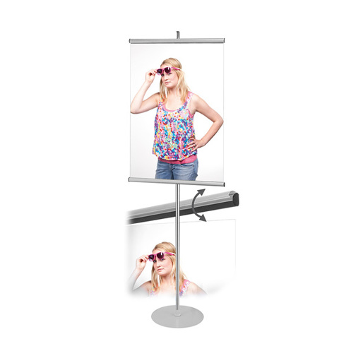 Klemmleisten-Aufsteller / Bannerhalter / Poster- und Bannerdisplay „Snap“ | 1-seitig