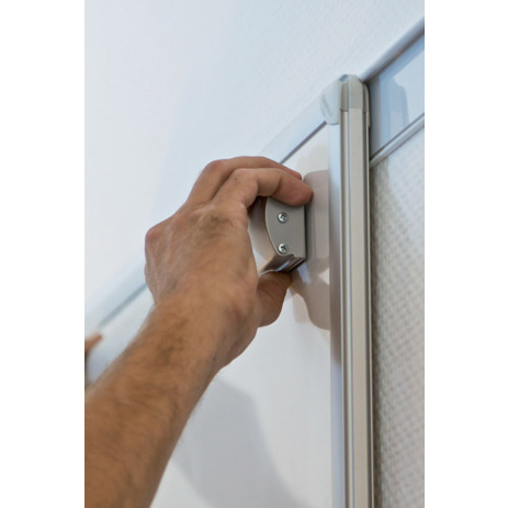 Flipchart Blockhalter PRO | magnetisch | Aluminium | 700 x 55 mm | silber