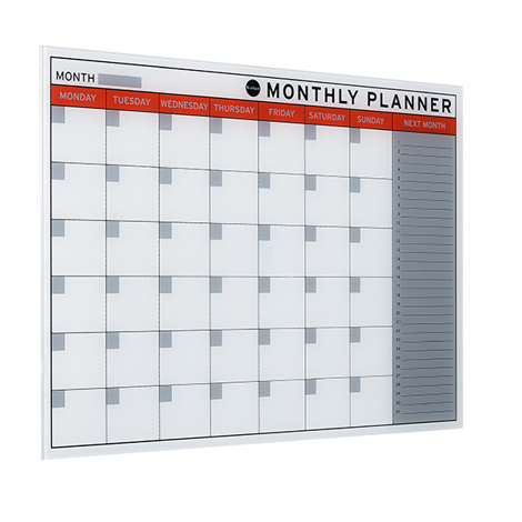 Bi-Office Glas Monatsplaner 78 x 48cm