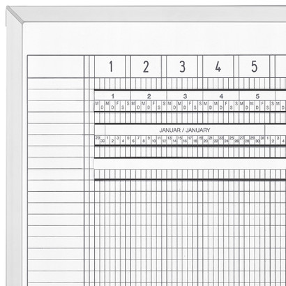 Aktivitäten- und Urlaubsplaner | 7-Tage-Woche | Inhalt für 30 Mitarbeiter | 1200 x 900 mm