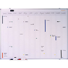 Jahresplaner | neutral | mit senkrechter Monatseinteilung | BxH 900 x 600 mm.