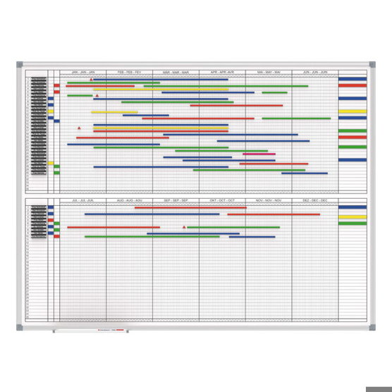 Jahresplaner MAULstandard 90x120 cm | 2x6 Monate